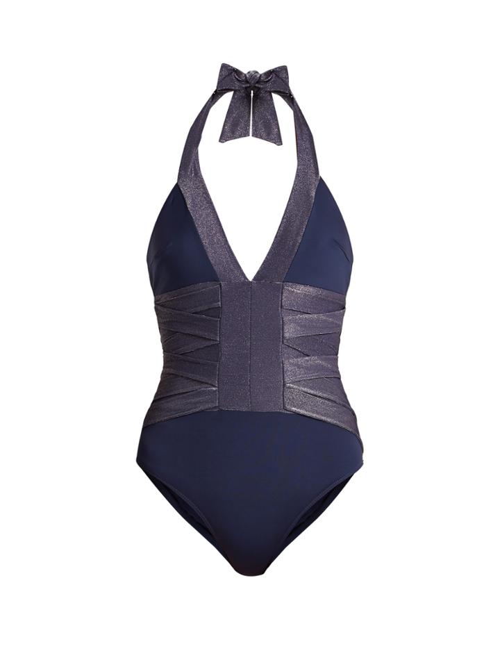 Biondi Bandage Halterneck Swimsuit