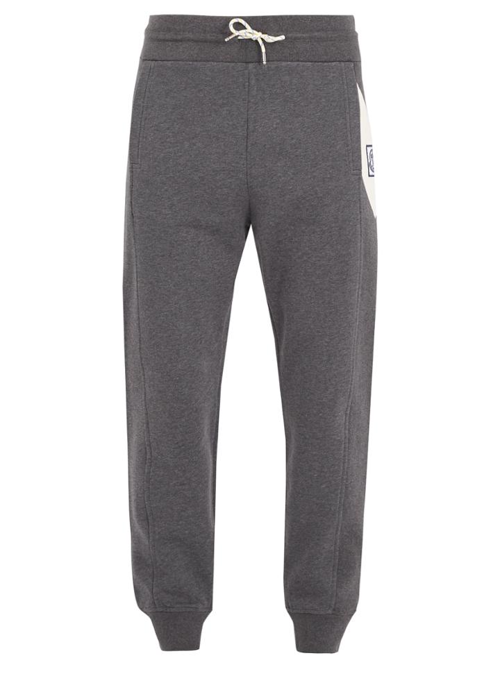 Moncler Gamme Bleu Contrast-panel Cotton Track Pants