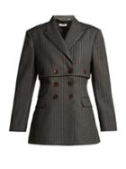 Matchesfashion.com Altuzarra - Millett Pinstripe Virgin Wool Blend Jacket - Womens - Grey Stripe