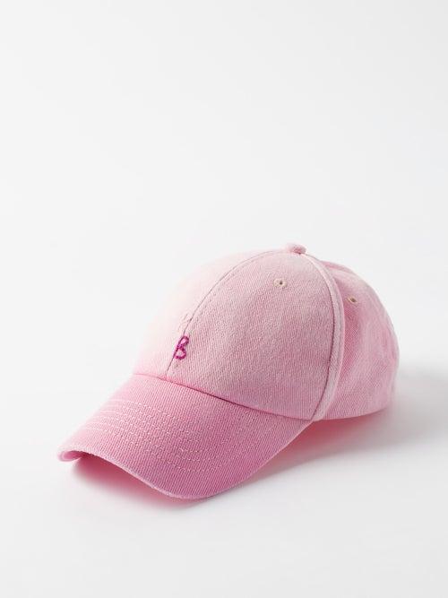 Ruslan Baginskiy - Distressed Logo-embroidered Cotton Baseball Cap - Womens - Pale Pink