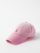 Ruslan Baginskiy - Distressed Logo-embroidered Cotton Baseball Cap - Womens - Pale Pink
