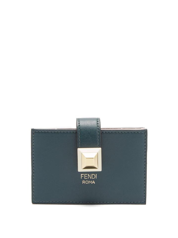 Fendi Leather Expandable Cardholder