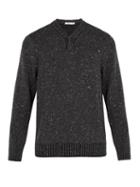Matchesfashion.com Inis Mein - Hurler Wool Blend Sweater - Mens - Charcoal