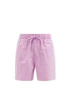 Ladies Lingerie Tekla - Organic-cotton Pyjama Shorts - Womens - Pink