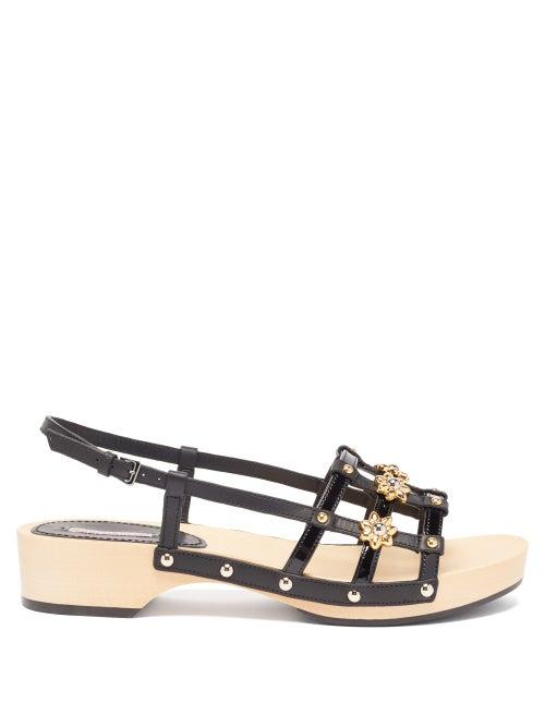 Matchesfashion.com Fabrizio Viti - Sofia Leather Sandals - Womens - Black
