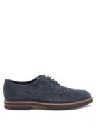 Matchesfashion.com Tod's - Suede Derby Shoes - Mens - Navy