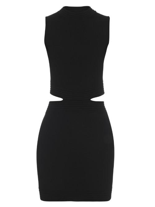 Mugler Cut-out Knitted Dress