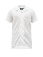 Matchesfashion.com Thom Sweeney - Cuban-collar Linen Shirt - Mens - White
