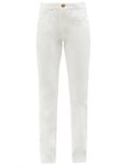 Ladies Rtw Gabriela Hearst - Charles High-rise Slim-leg Denim Trousers - Womens - White