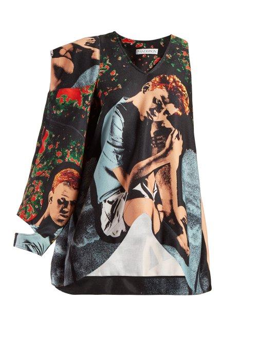 Matchesfashion.com Jw Anderson - Gilbert & George Print Top - Womens - Multi
