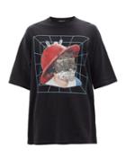 Matchesfashion.com Undercover - Oversized Helmet-print Cotton T-shirt - Mens - Black