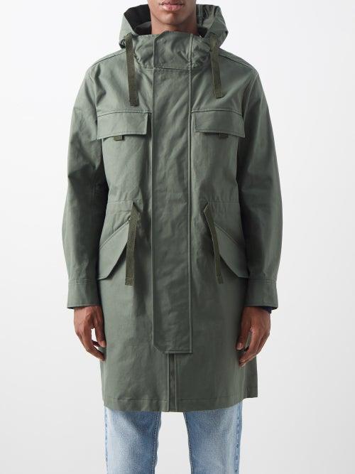 A.p.c. - Yael Hooded Cotton-gabardine Parka - Mens - Khaki
