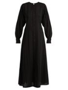 Matchesfashion.com Merlette - Kir Round Neck Eyelet Lace Cotton Dress - Womens - Black