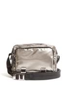Matchesfashion.com Prada - Metallic Nylon Cross Body Bag - Mens - Silver