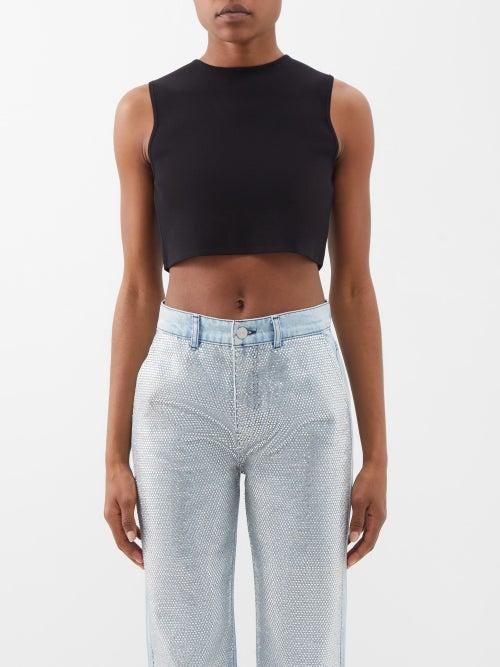 Gauge81 - Olesa Cropped Knit Top - Womens - Black