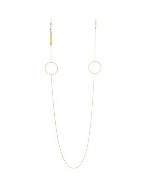 Matchesfashion.com Frame Chain - Loop De Loop Gold Plated Glasses Chain - Womens - Yellow Gold