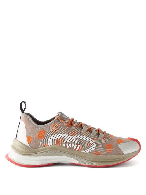 Gucci - Gucci Run Gg-knit Trainers - Mens - Multi