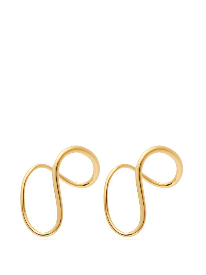 Charlotte Chesnais Slide Gold-vermeil Earrings