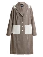 House Of Holland Prince-of-wales Check Power-embroidered Coat