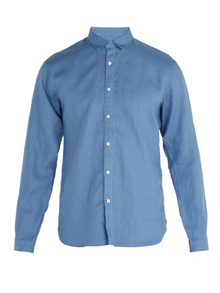 Oliver Spencer Tab-collar Linen Shirt