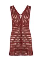 Anna Kosturova Marissa Crochet Mini Dress