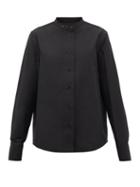 Matchesfashion.com Jil Sander - Monday P.m. Cotton-faille Shirt - Womens - Black
