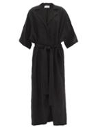 Ladies Rtw Raey - Dolman-sleeve Creased Shirt Dress - Womens - Black