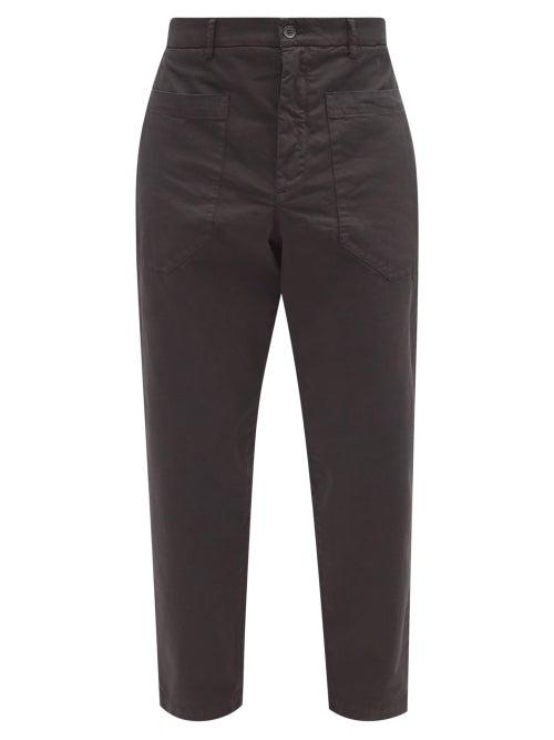 Matchesfashion.com Barena Venezia - Florio Double-pocket Cotton Trousers - Mens - Black