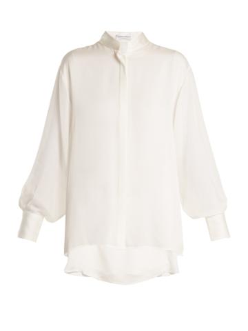 Amanda Wakeley Sinai Drop-shoulder Silk Shirt