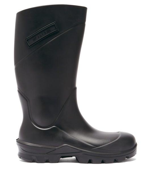 Matchesfashion.com 1017 Alyx 9sm - Logo-plaque Rubber Rain Boots - Mens - Black