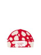 Matchesfashion.com Charles Jeffrey Loverboy - Logo-patch Spot-intarsia Wool-blend Beanie Hat - Womens - Red White