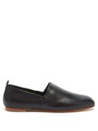 Matchesfashion.com Emme Parsons - Soft Square Toe Leather Loafers - Womens - Black