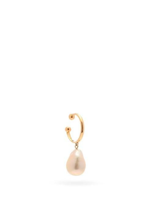 Matchesfashion.com Mizuki - Pearl & 14kt Gold Single Ear Cuff - Womens - Pearl