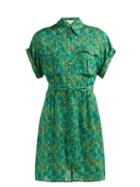 Matchesfashion.com Chufy - Tarabel Tie Waist Shirt Dress - Womens - Green