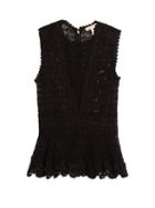 Rebecca Taylor Floral-lace Peplum Top