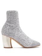 Proenza Schouler Curved-heel Knit Ankle Boots