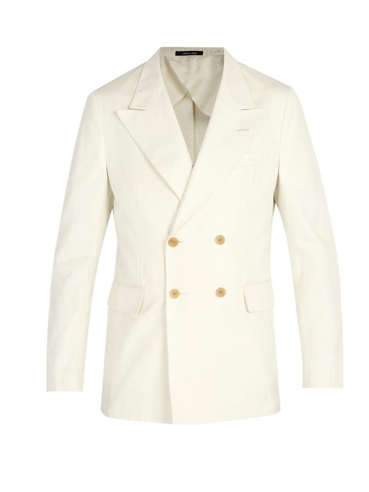 Dunhill Double-breasted Cotton Blazer