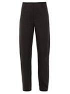 Matchesfashion.com Totme - Nave Straight-leg Grain-de-poudre Trousers - Womens - Black
