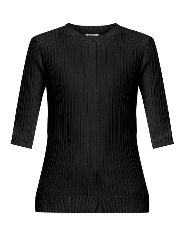 Acne Studios Iza Ribbed-knit Cotton-blend Top