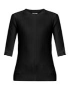 Acne Studios Iza Ribbed-knit Cotton-blend Top