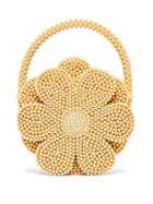 Matchesfashion.com Shrimps - Buttercup Faux Pearl Embellished Bag - Womens - Yellow