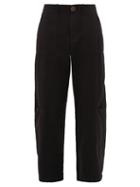 Matchesfashion.com Sea - Adalene Cotton-twill Trousers - Womens - Black
