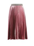 Christopher Kane Pleated Silk-blend Midi Skirt