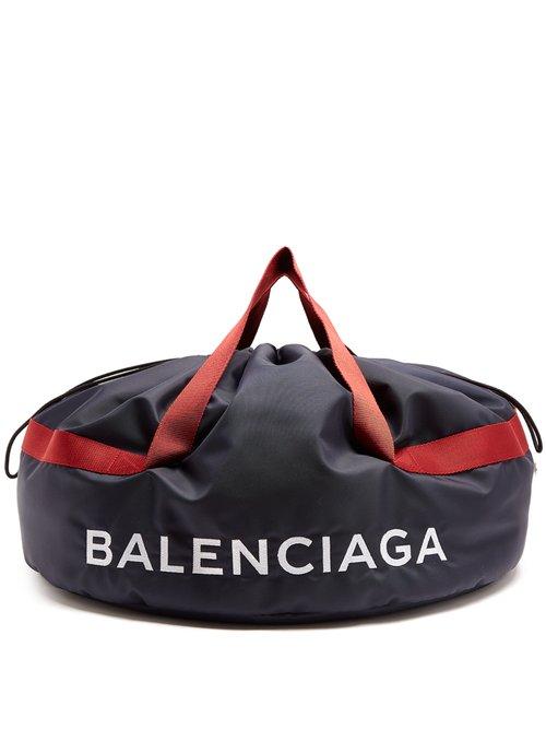 Matchesfashion.com Balenciaga - Wheel Bag S - Womens - Navy Multi