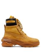 Matchesfashion.com Maison Margiela - Union Foam Insert Nubuck Leather Boots - Mens - Beige