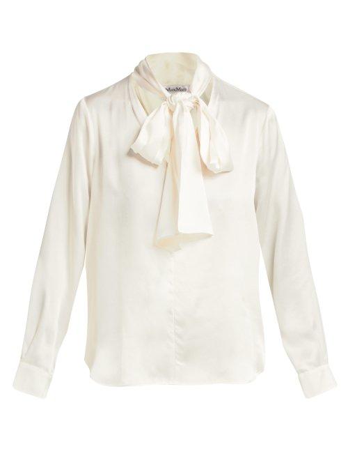 Matchesfashion.com Max Mara - Lignano Blouse - Womens - Ivory