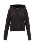 Ladies Rtw Nili Lotan - Callie Zipped Cotton-jersey Hooded Sweatshirt - Womens - Black