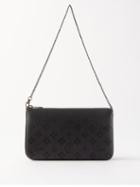 Christian Louboutin - Loubila Loubi In The Sky-monogram Leather Pouch - Womens - Black