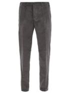 Matchesfashion.com Altea - Dumbo Elasticated-waist Slim-fit Trousers - Mens - Dark Grey