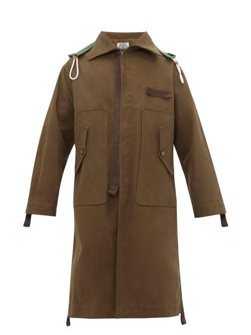 Matchesfashion.com Boramy Viguier - Hooded Cotton Parka - Mens - Green